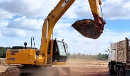 挖挖机视频,工地上的力量与速度展现